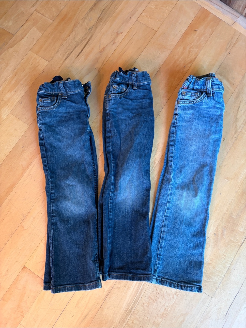 LOT WRANGLER Classic Boot Cut Boys Jeans Lot Adjustable Waistband Size 5 Regular
